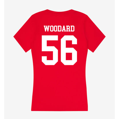 New Mexico - NCAA Football : Sa'Kylee Woodard - Women's V-Neck T-Shirt-1