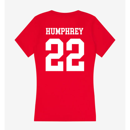 New Mexico - NCAA Football : Scottre Humphrey - Women's V-Neck T-Shirt-1