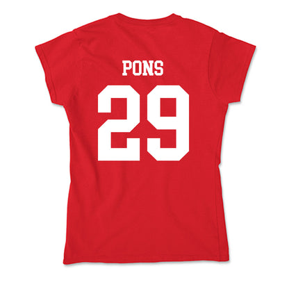 New Mexico - NCAA Men's Basketball : Timeo Pons - Soft Style Women’s T-Shirt-1