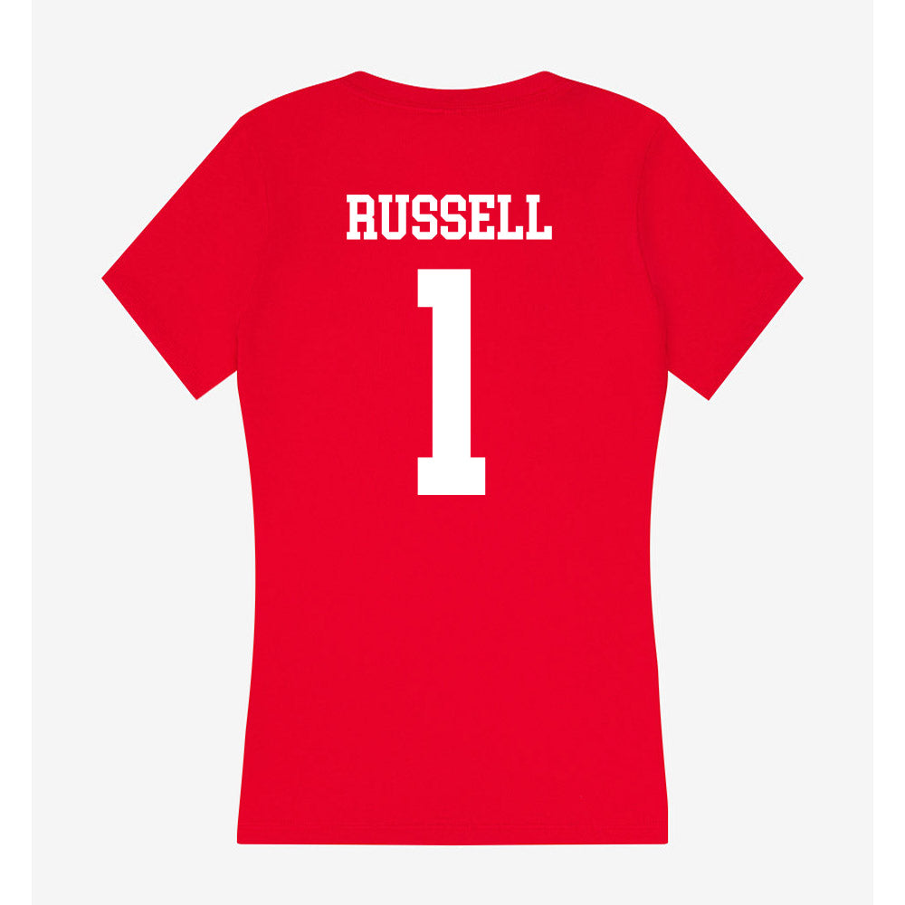 New Mexico - NCAA Baseball : Tristan Russell - Women's V-Neck T-Shirt-1