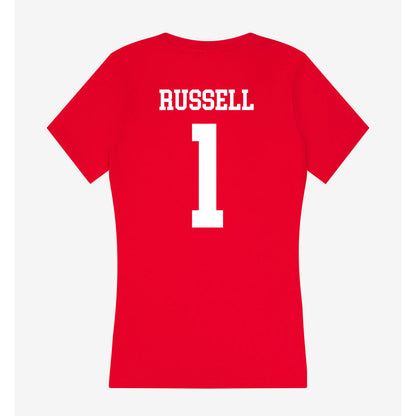 New Mexico - NCAA Baseball : Tristan Russell - Women's V-Neck T-Shirt-1