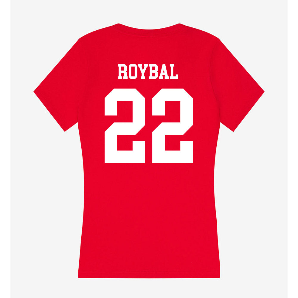 New Mexico - NCAA Women's Soccer : Claire Roybal - Women's V-Neck T-Shirt-1