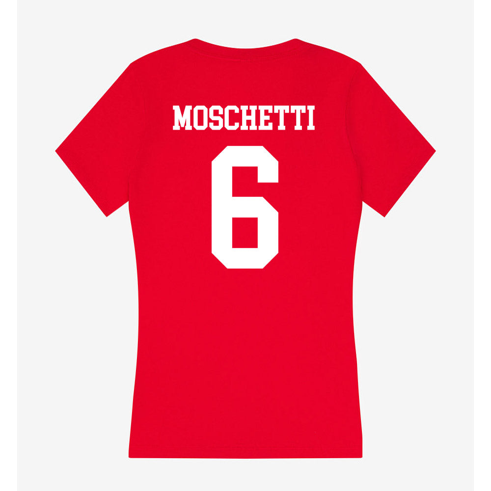New Mexico - NCAA Women's Soccer : Angelina Moschetti - Women's V-Neck T-Shirt-1