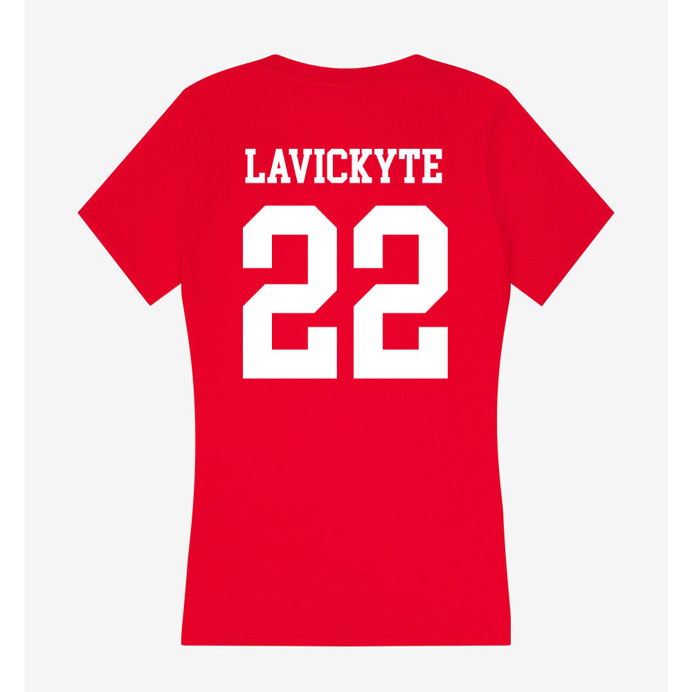 New Mexico - NCAA Women's Volleyball : Liepa Lavickyte - Women's V-Neck T-Shirt-1