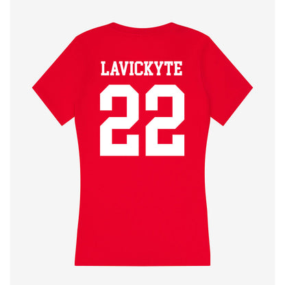 New Mexico - NCAA Women's Volleyball : Liepa Lavickyte - Women's V-Neck T-Shirt-1