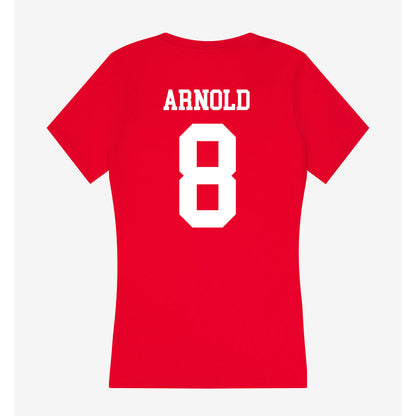 New Mexico - NCAA Football : Ormanie Arnold - Women's V-Neck T-Shirt-1