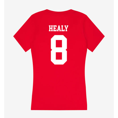 New Mexico - NCAA Women's Soccer : Analyse Healy - Women's V-Neck T-Shirt-1