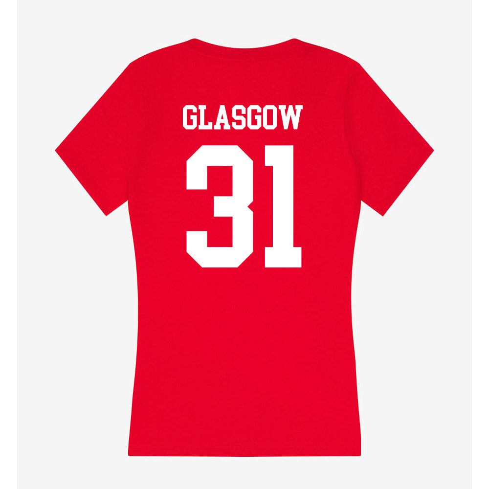New Mexico - NCAA Football : Grant Glasgow - Women's V-Neck T-Shirt-1