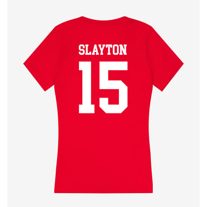 New Mexico - NCAA Football : Xavier Slayton - Women's V-Neck T-Shirt-1