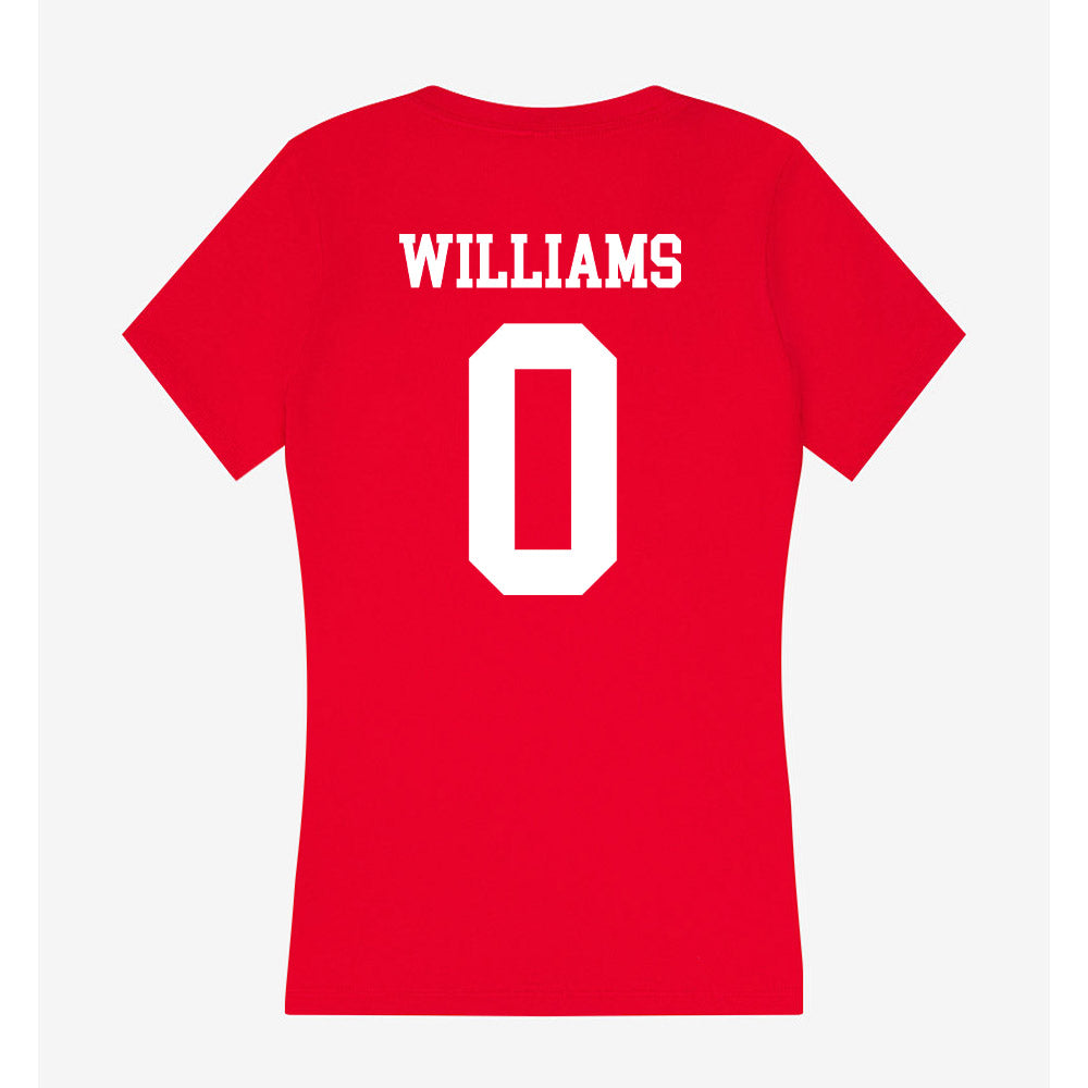 New Mexico - NCAA Football : Miles Williams - Women's V-Neck T-Shirt-1