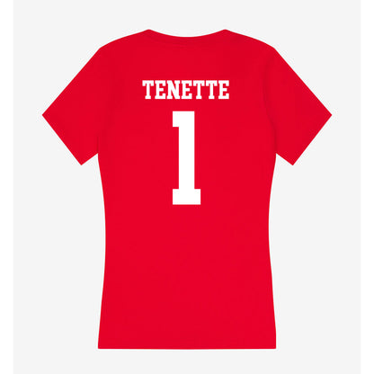 New Mexico - NCAA Men's Basketball : Uriah Tenette - Women's V-Neck T-Shirt-1