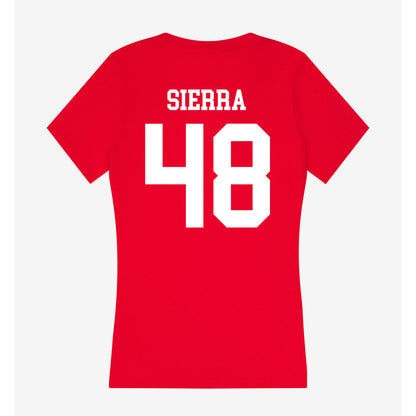 New Mexico - NCAA Football : John Sierra - Women's V-Neck T-Shirt-1