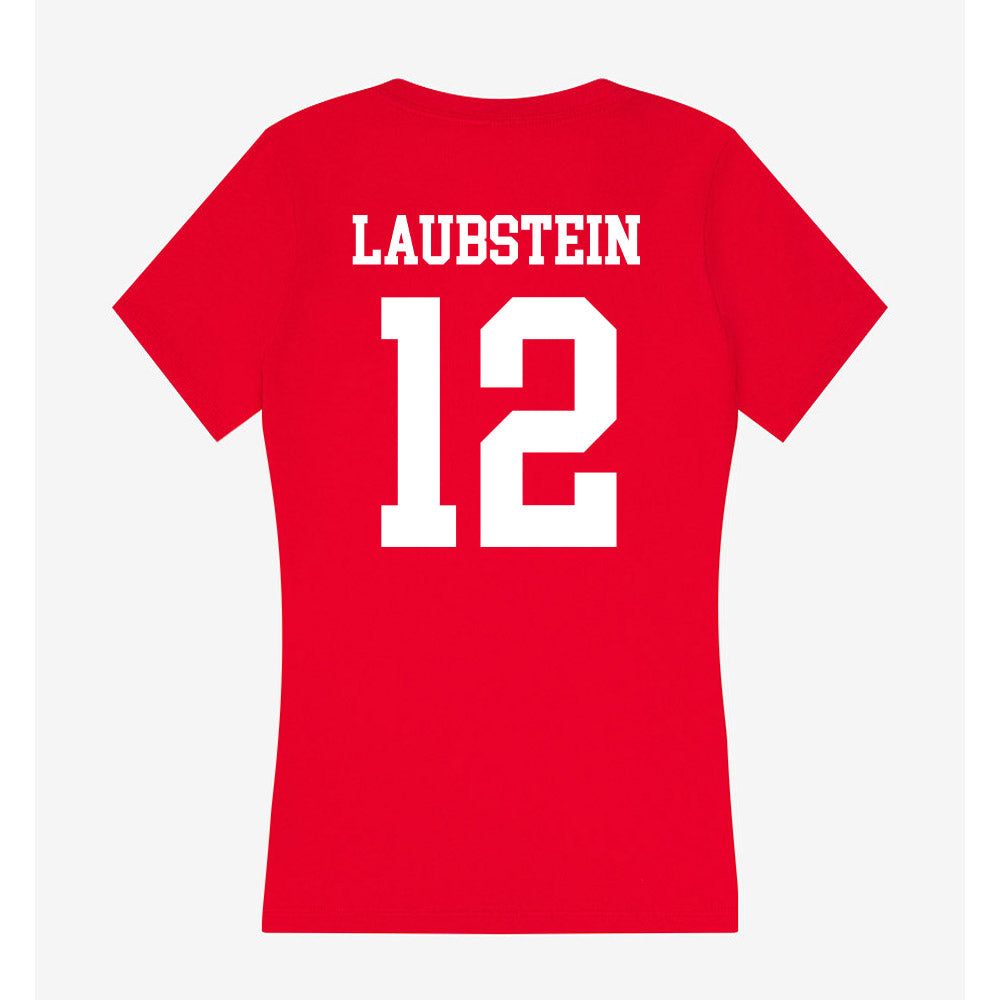 New Mexico - NCAA Football : James Laubstein - Women's V-Neck T-Shirt-1