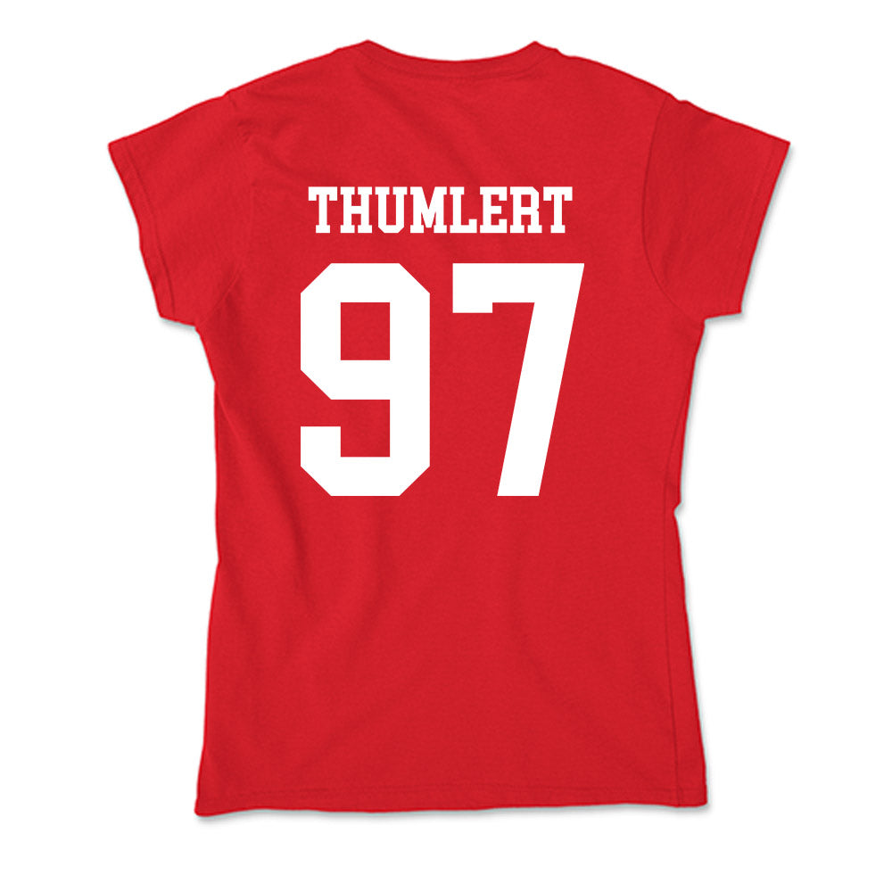 New Mexico - NCAA Football : Cody Thumlert - Soft Style Women’s T-Shirt-1