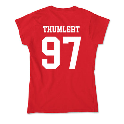 New Mexico - NCAA Football : Cody Thumlert - Soft Style Women’s T-Shirt-1