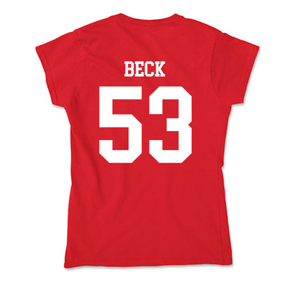 New Mexico - NCAA Football : Caden Beck - Soft Style Women’s T-Shirt-1
