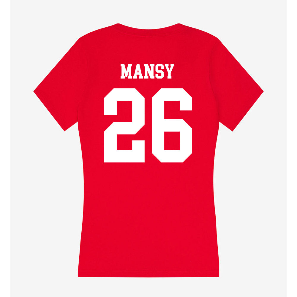 New Mexico - NCAA Baseball : Luke Mansy - Women's V-Neck T-Shirt-1