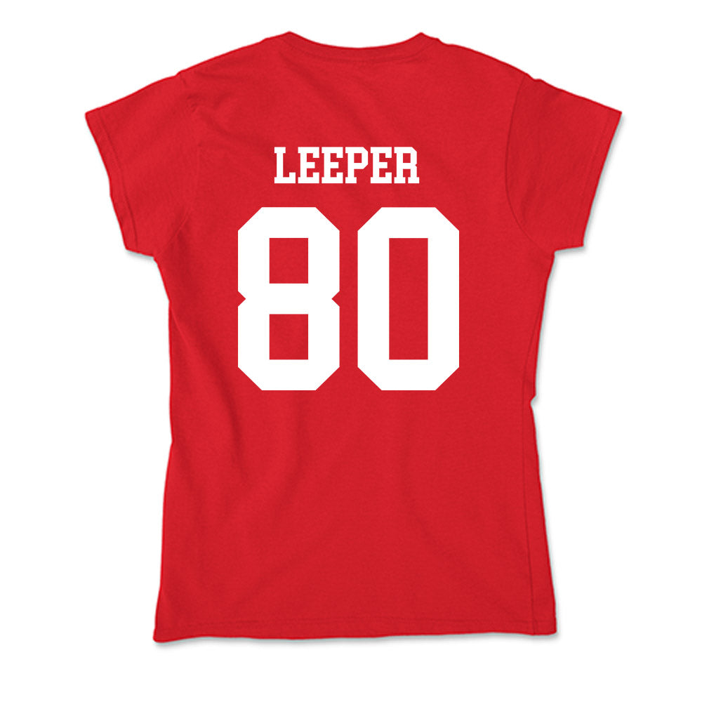 New Mexico - NCAA Football : Max Leeper - Soft Style Women’s T-Shirt-1