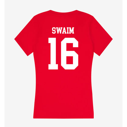 New Mexico - NCAA Football : Mercury Swaim - Women's V-Neck T-Shirt-1