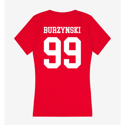 New Mexico - NCAA Football : Jack Burzynski - Women's V-Neck T-Shirt-1