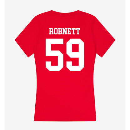 New Mexico - NCAA Football : Kaden Robnett - Women's V-Neck T-Shirt-1