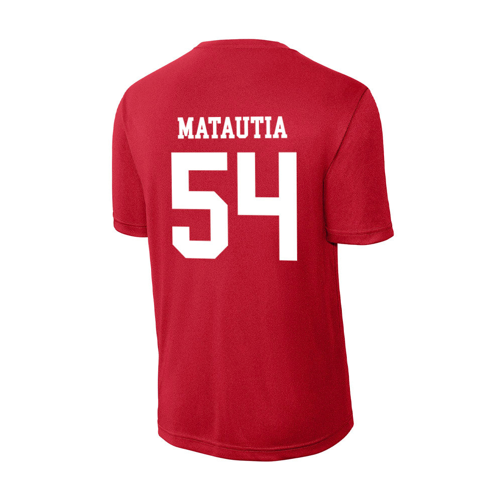 New Mexico - NCAA Football : Jojo Matautia - Activewear T-Shirt-1