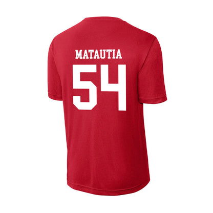 New Mexico - NCAA Football : Jojo Matautia - Activewear T-Shirt-1