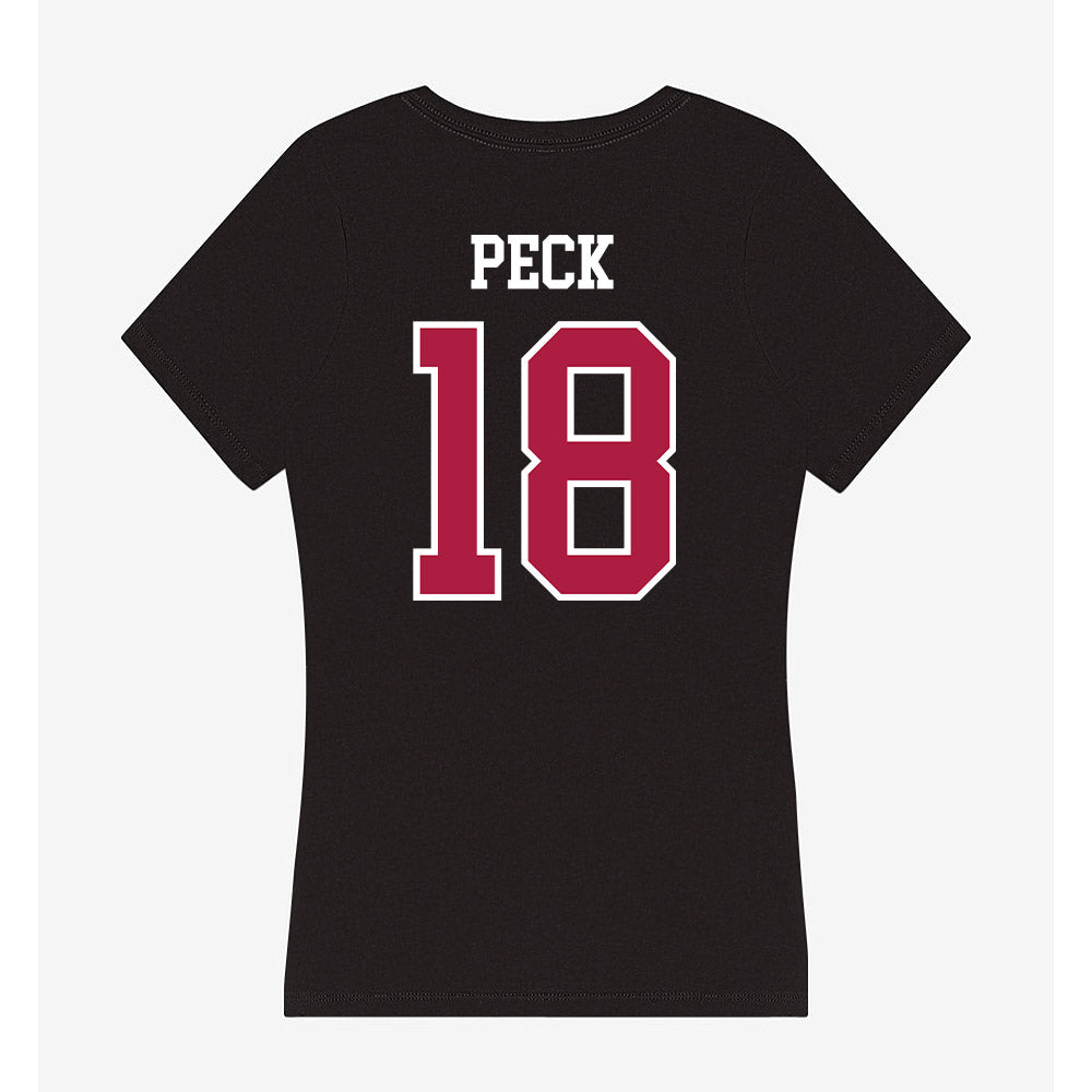 Detroit Mercy - NCAA Women's Lacrosse : Jane Peck - Women's V-Neck T-Shirt-1