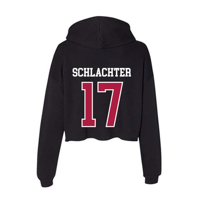 Detroit Mercy - NCAA Softball : Hannah Schlachter - Women's Crop Fleece Hoodie-1