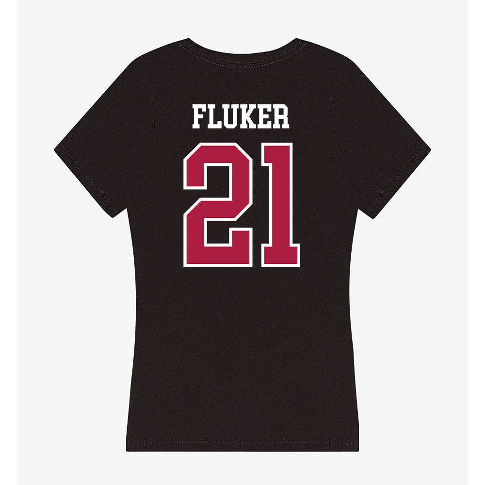 Detroit Mercy - NCAA Softball : Allison Fluker - Women's V-Neck T-Shirt-1