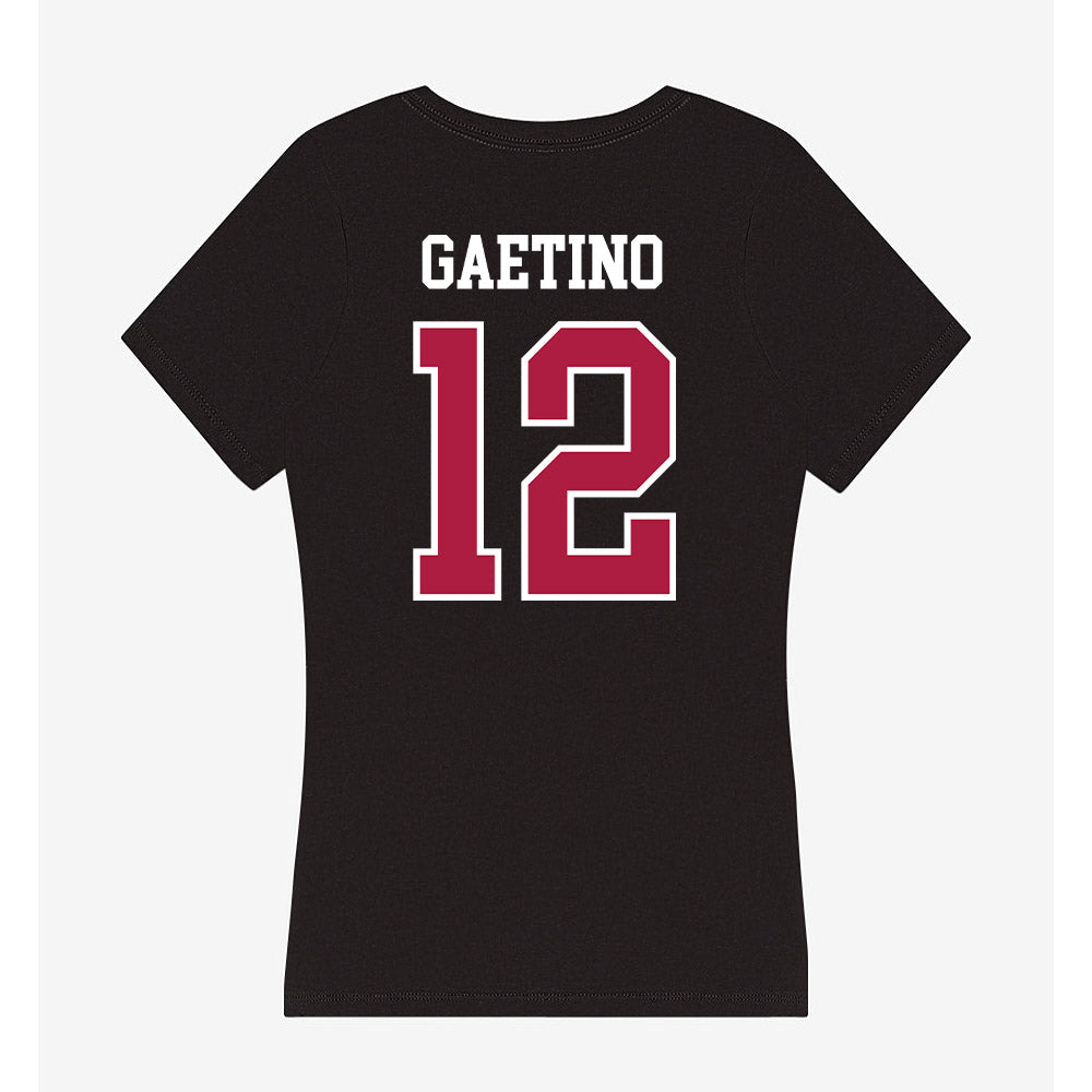Detroit Mercy - NCAA Men's Soccer : Hayden Gaetino - Women's V-Neck T-Shirt-1