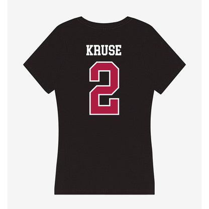 Detroit Mercy - NCAA Men's Lacrosse : Landon Kruse - Women's V-Neck T-Shirt-1