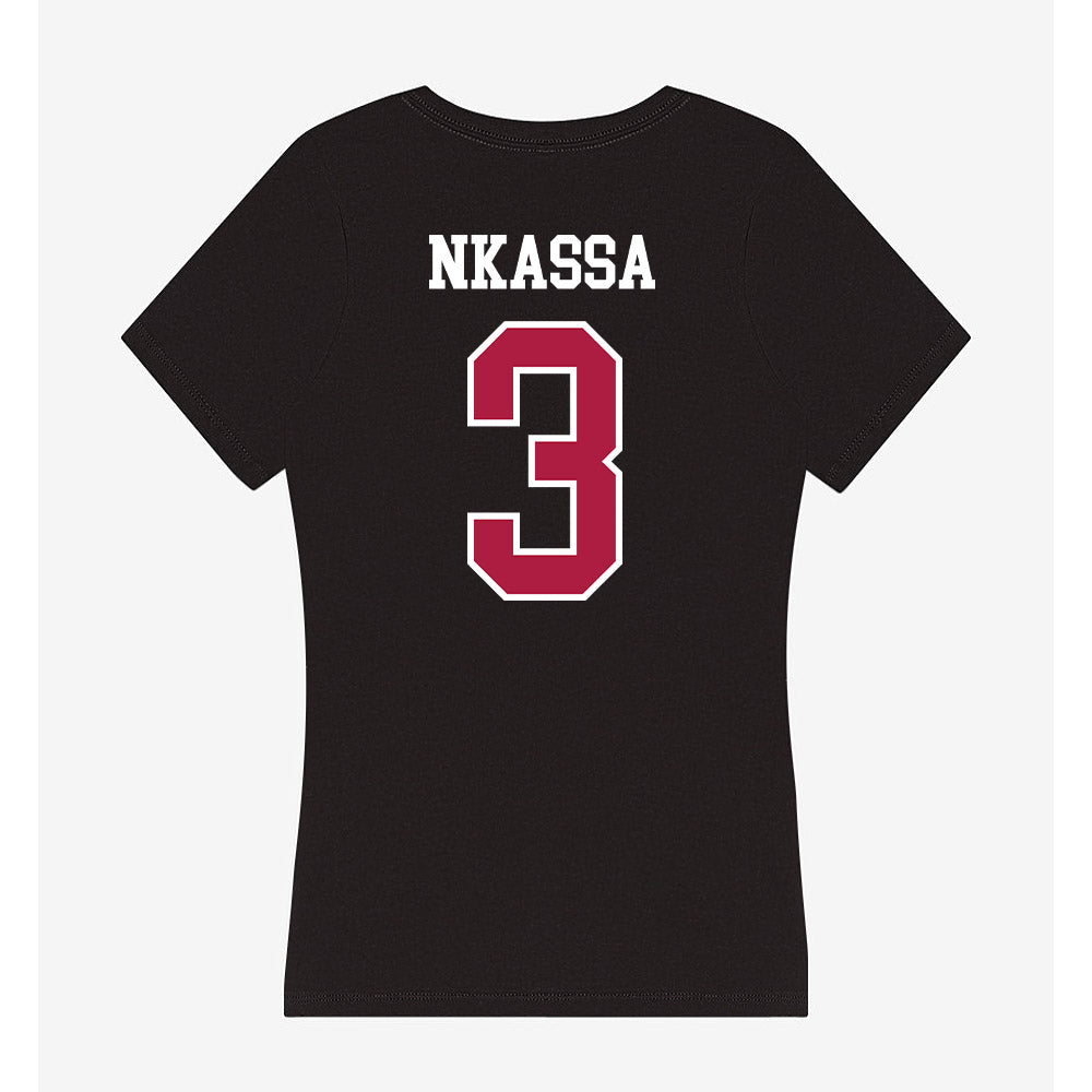 Detroit Mercy - NCAA Men's Soccer : Tom Nkassa - Women's V-Neck T-Shirt-1