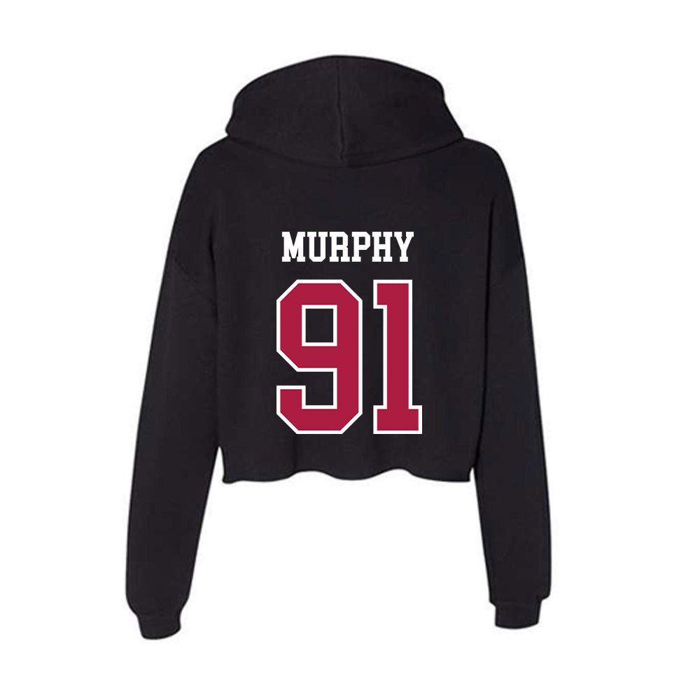 Detroit Mercy - NCAA Men's Lacrosse : Jackson Murphy - Women's Crop Fleece Hoodie-1
