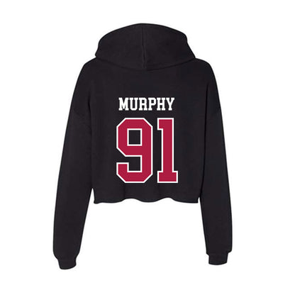 Detroit Mercy - NCAA Men's Lacrosse : Jackson Murphy - Women's Crop Fleece Hoodie-1