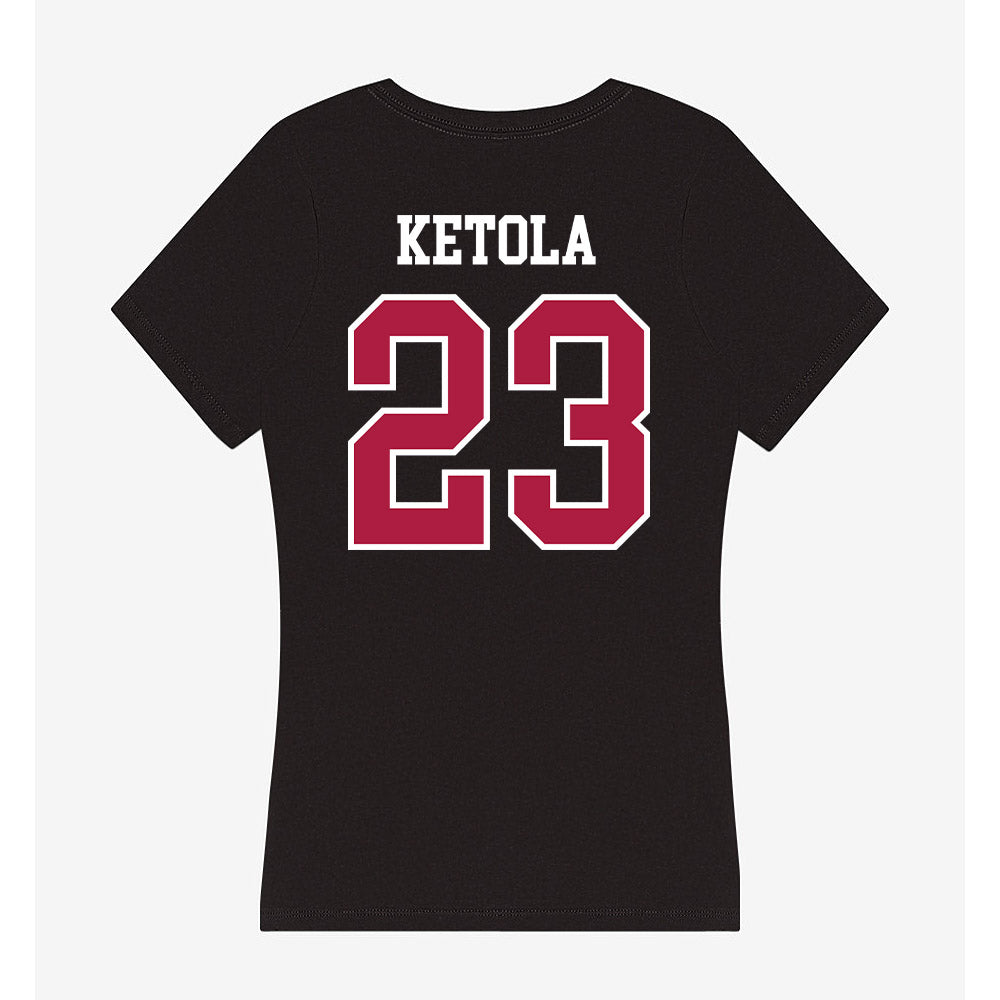 Detroit Mercy - NCAA Softball : Wendy Ketola - Women's V-Neck T-Shirt-1
