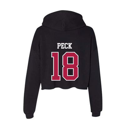 Detroit Mercy - NCAA Women's Lacrosse : Jane Peck - Women's Crop Fleece Hoodie-1