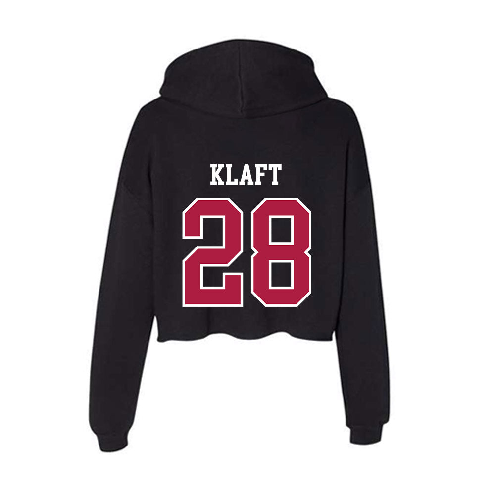 Detroit Mercy - NCAA Softball : Abby Klaft - Women's Crop Fleece Hoodie-1