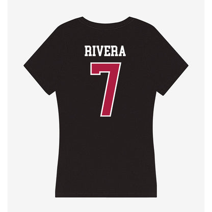 Detroit Mercy - NCAA Women's Soccer : Jada Rivera - Women's V-Neck T-Shirt-1