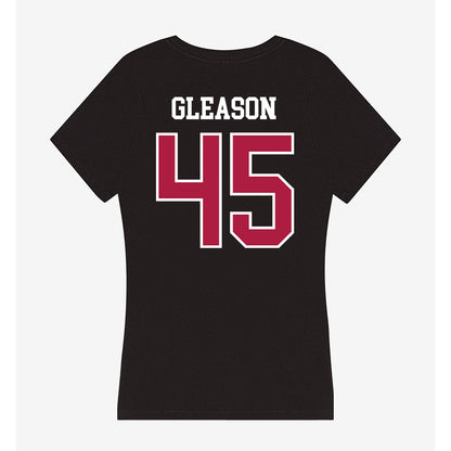 Detroit Mercy - NCAA Men's Lacrosse : Zach Gleason - Women's V-Neck T-Shirt-1