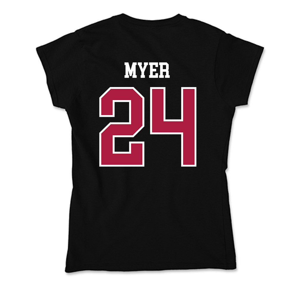 Detroit Mercy - NCAA Softball : Aubrey Myer - Soft Style Women’s T-Shirt-1