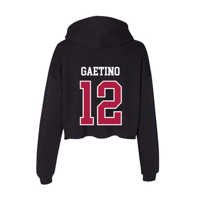 Detroit Mercy - NCAA Men's Soccer : Hayden Gaetino - Women's Crop Fleece Hoodie-1