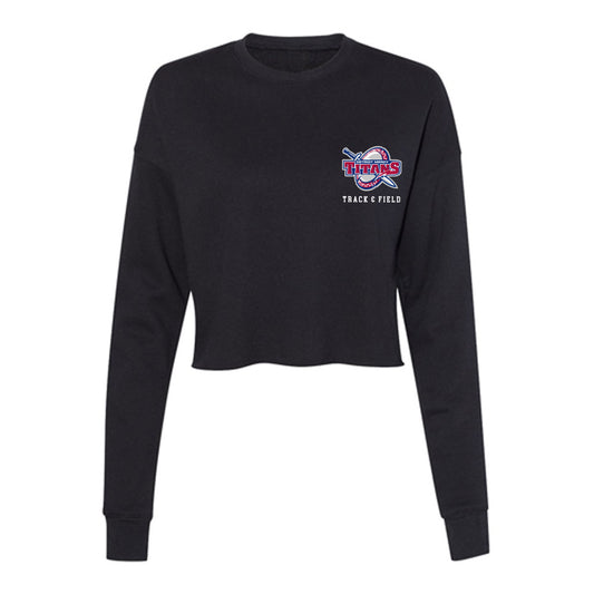 Detroit Mercy - NCAA Women's Track & Field : Gracelyn Peebles - Women's Cropped Crew Fleece-0