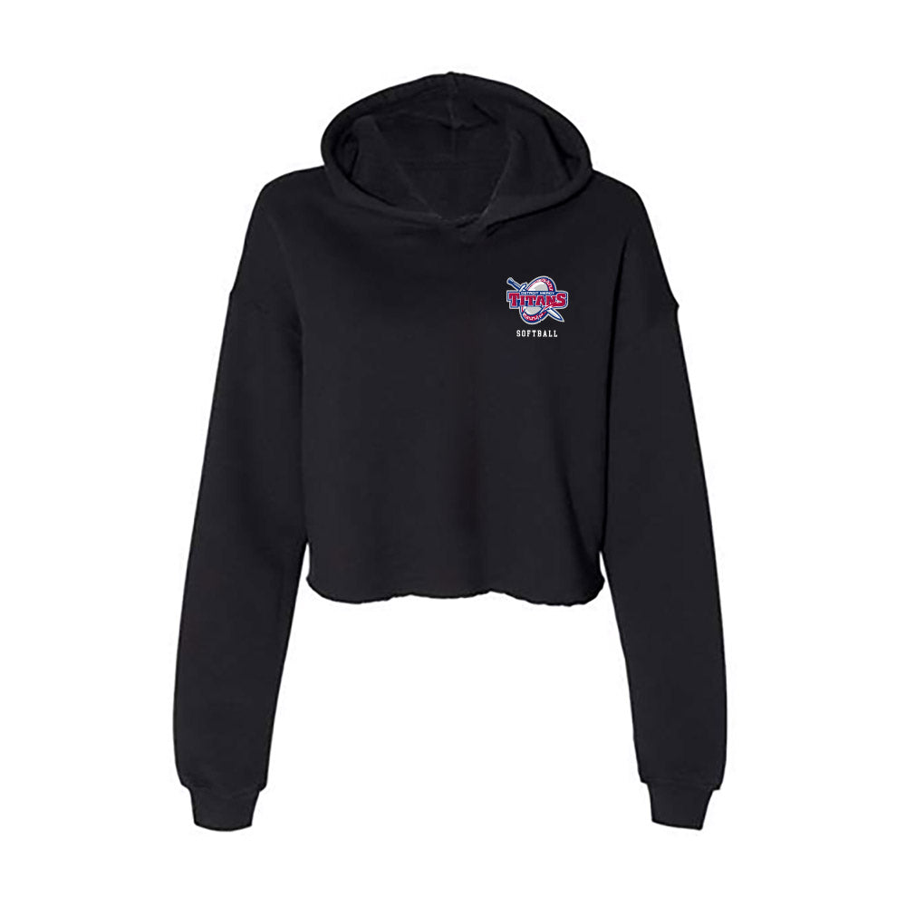 Detroit Mercy - NCAA Softball : Allison Fluker - Women's Crop Fleece Hoodie-0