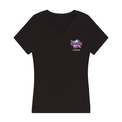 Detroit Mercy - NCAA Men's Lacrosse : Marcus Thundercloud - Women's V-Neck T-Shirt-0