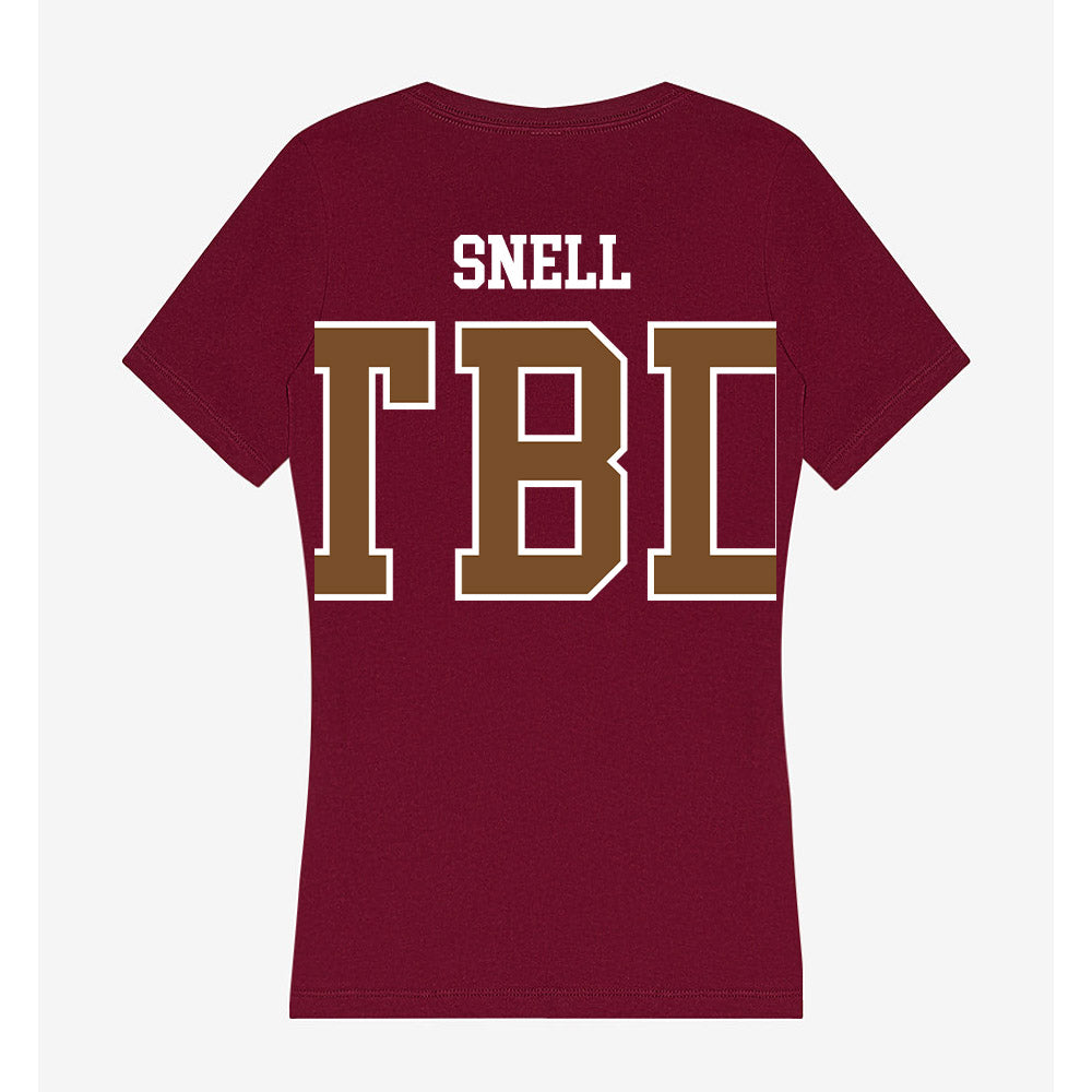 Montana - NCAA Football : William Snell - Women's V-Neck T-Shirt-1