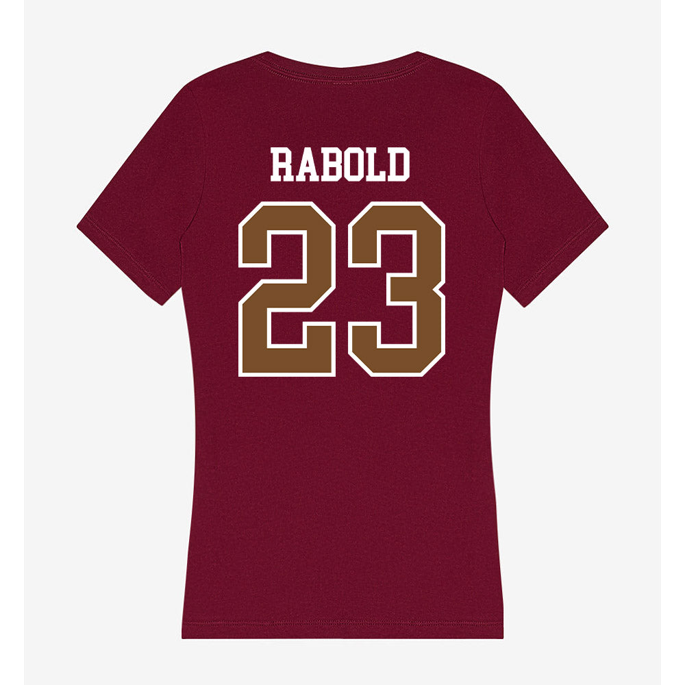Montana - NCAA Women's Soccer : Alexis Rabold - Women's V-Neck T-Shirt-1