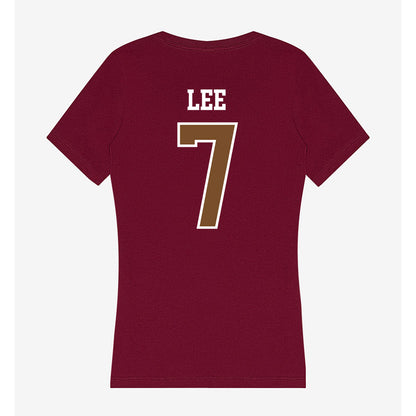 Montana - NCAA Women's Soccer : Lane Lee - Women's V-Neck T-Shirt-1