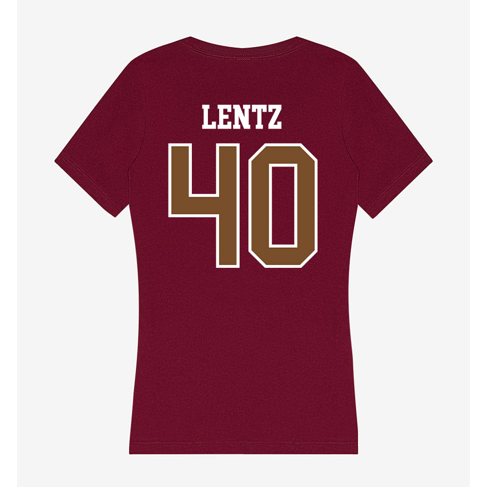 Montana - NCAA Football : Colton Lentz - Women's V-Neck T-Shirt-1