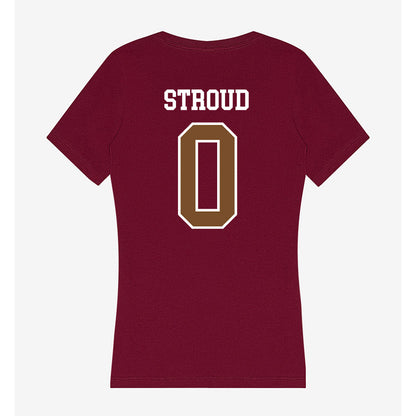 Montana - NCAA Football : Gabe Stroud - Women's V-Neck T-Shirt-1